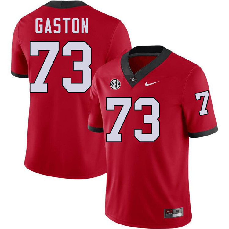 Juan Gaston Georgia Jersey,University Of Georgia Bulldogs Football Jersey,Uniforms,Gears-Red